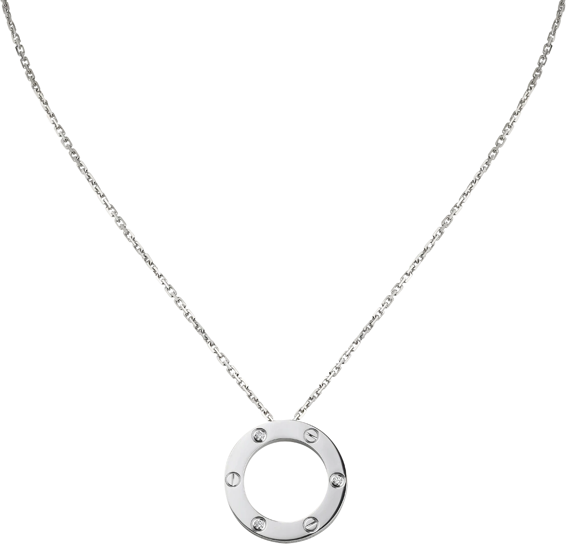 Cartier LOVE necklace in white gold