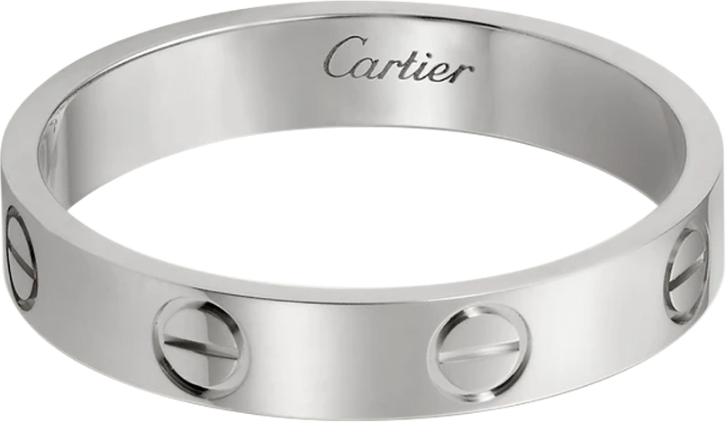 Cartier LOVE wedding ring in white gold (2)