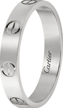 Cartier LOVE wedding ring in white gold