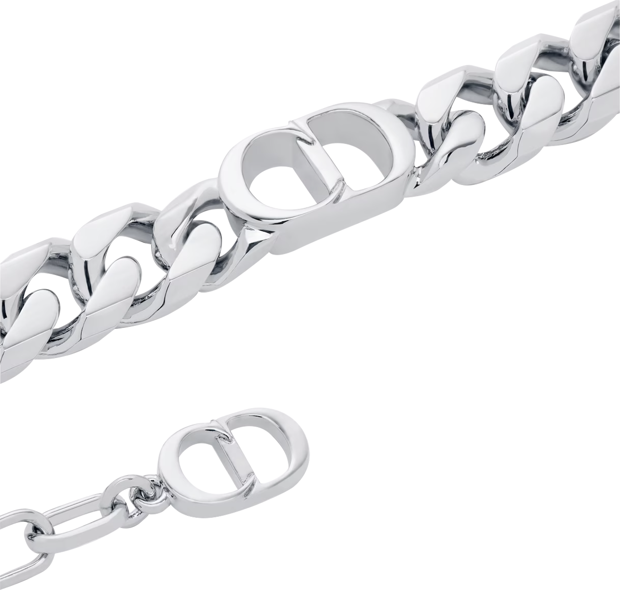 Dior CD Icon Thin Chain Link Bracelet - B2162HOMST_D990 (pic2)